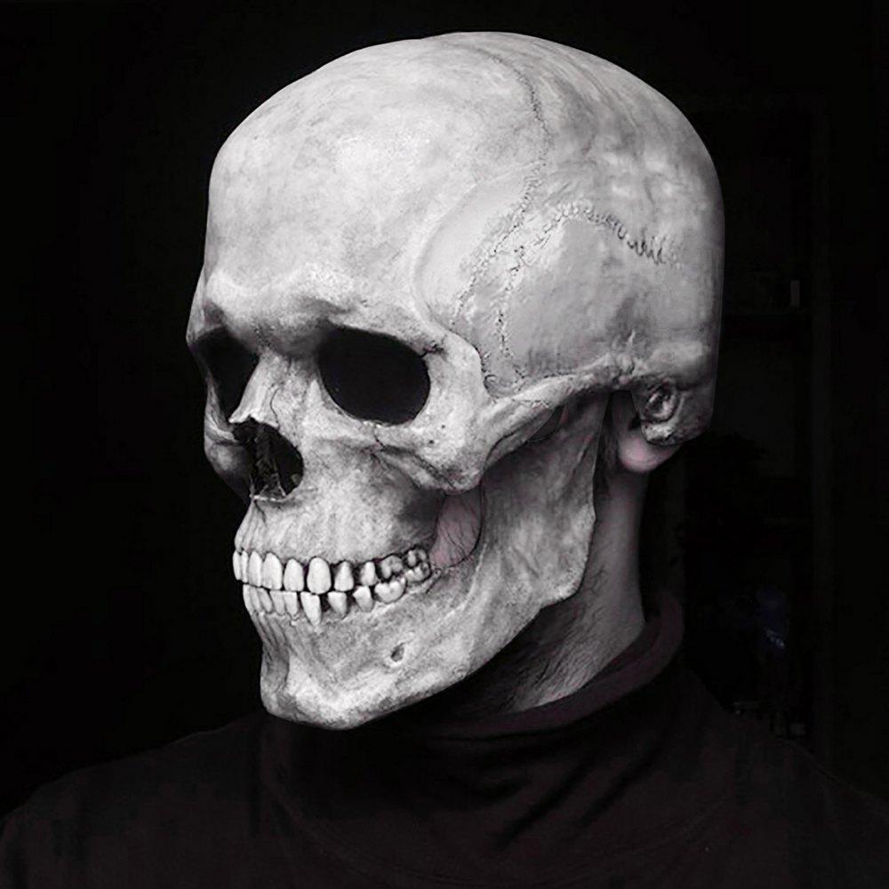 Full Head Skull Helmet with Movable Jaw