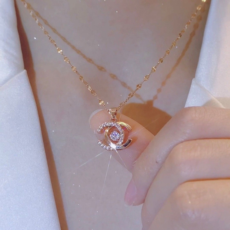 [Today only, get a premium gift box with your purchase] The new gold glitter necklace on the counter is provided at a super low price [limited to 100 pieces]!