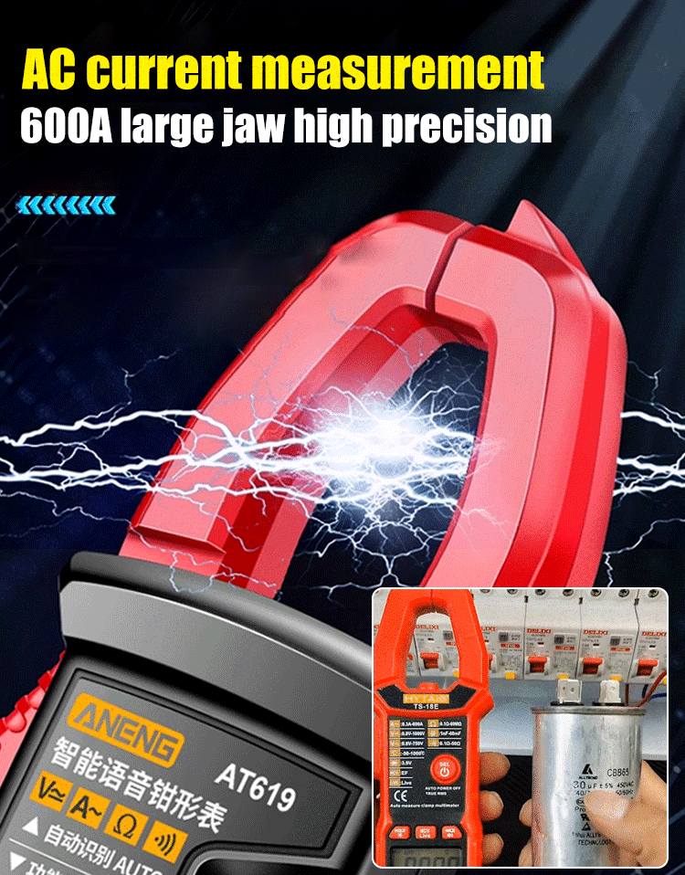 Fully Automatic Clamp Language Multimeter 