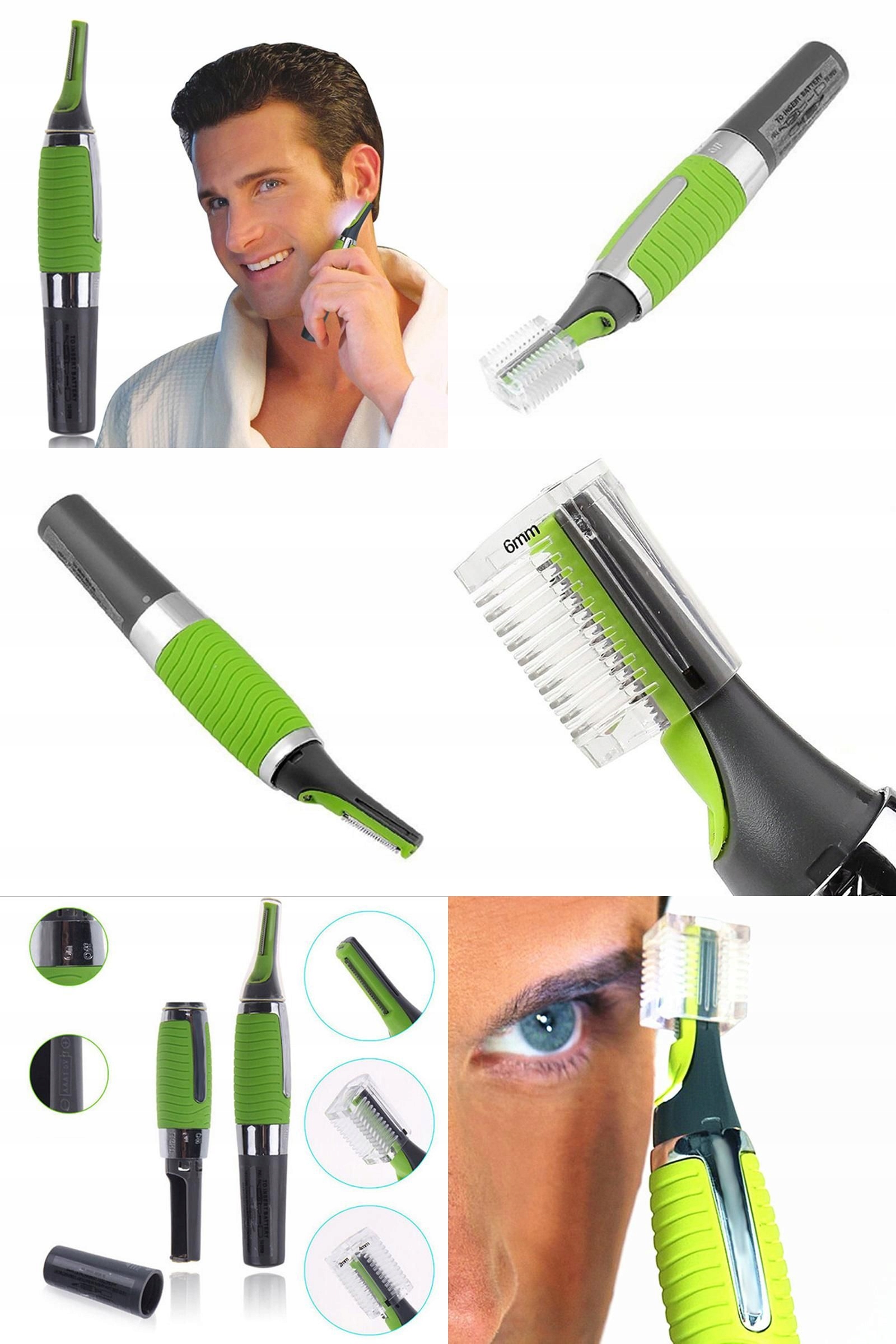 MINI SHAVER RAZOR EYEBROW TRIMMER NOSE EARS FOR MEN LED OVERLAYS Packaging status original