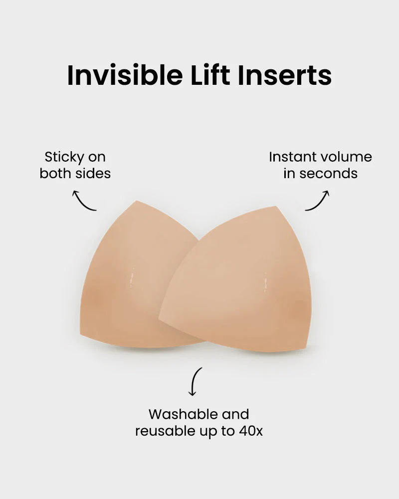 🔥FLASH SALE🔥Invisible Lift Inserts | Double-Sided Adhesive Bra Lifter for Instant Boost