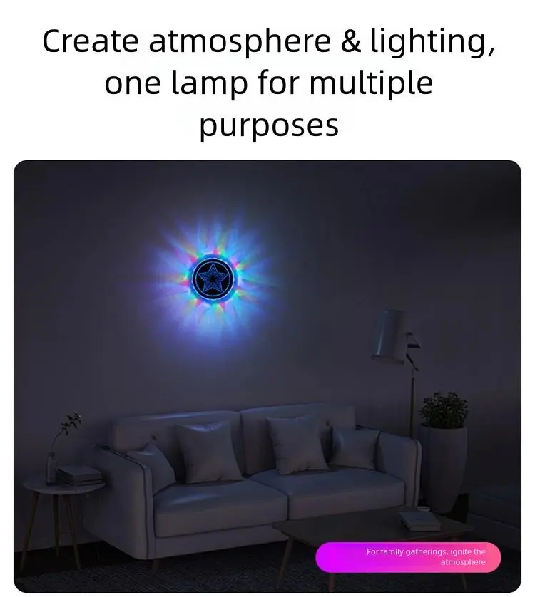 Product Introduction of LED Atmosphere Lights for Cars - 16 Color Interior Lighting Kit with Magnetic Base Easy Install for All Cars Family Night Light Car Ceiling Decorative Reading Lights Voice Activated 14