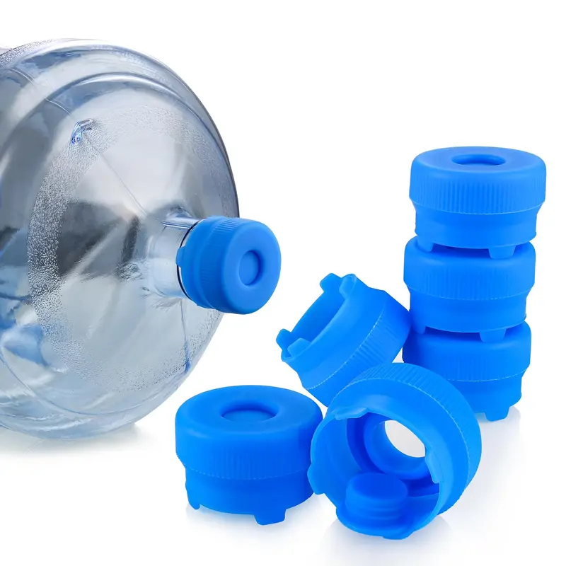 Silicone Water Bottle Caps, Reusable Food Grade Silicone Replacement Covers, Fits 55mm Standard Bottles, Sealed Design, Kitchenware Drinkware Accessories, Drink Protectors