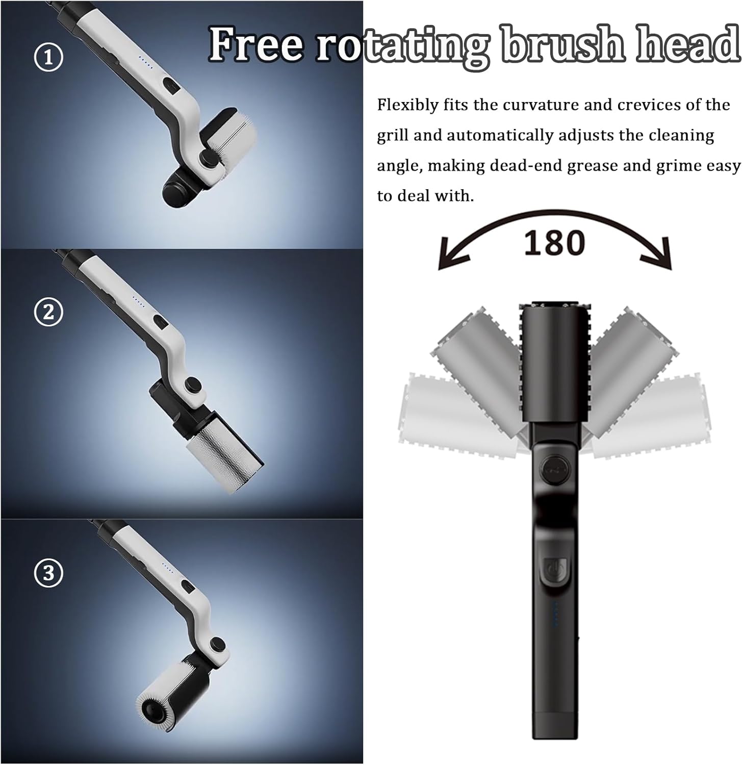 Brand new electric grill brush, rechargeable grill cleaning brush