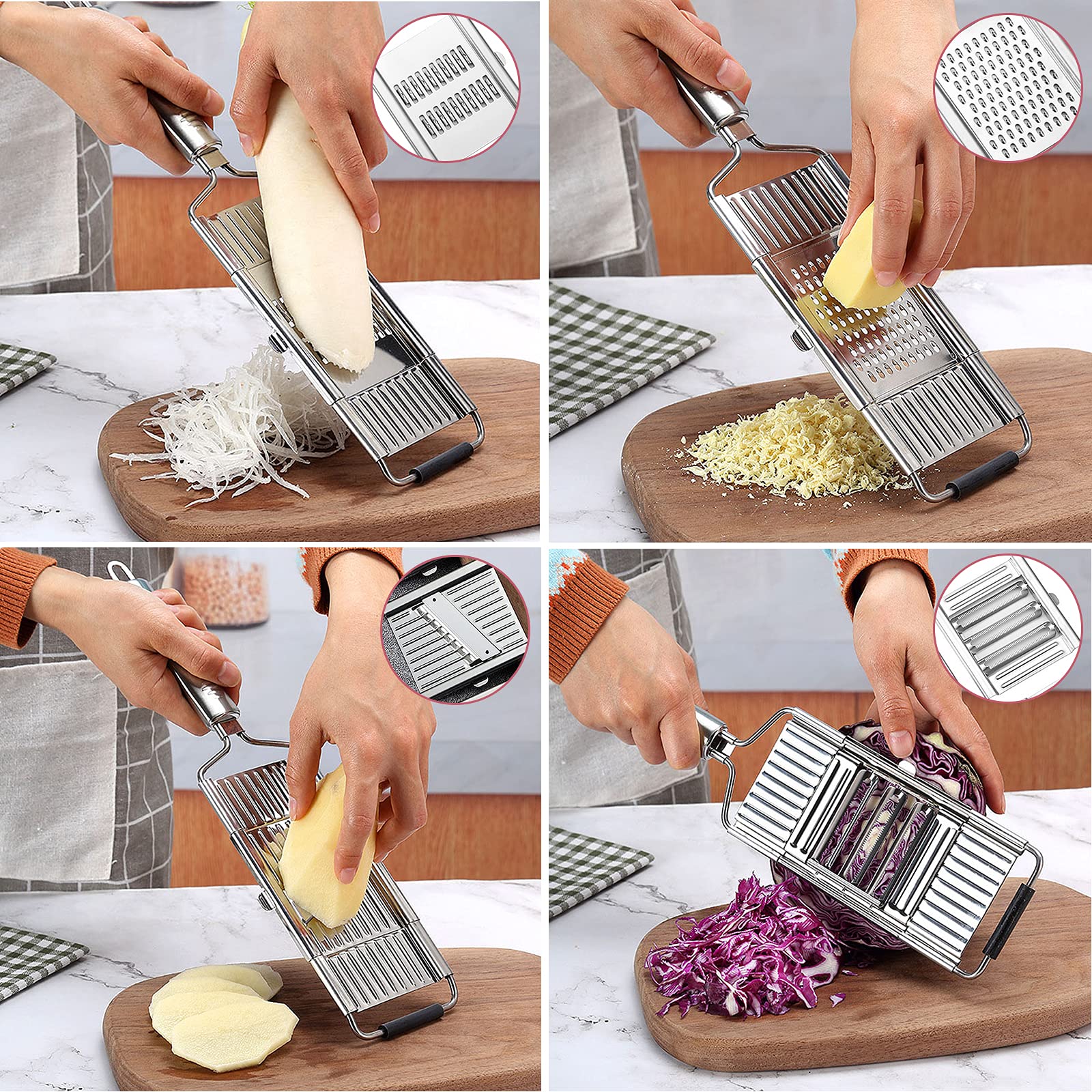 Multifunctional vegetable slicer set