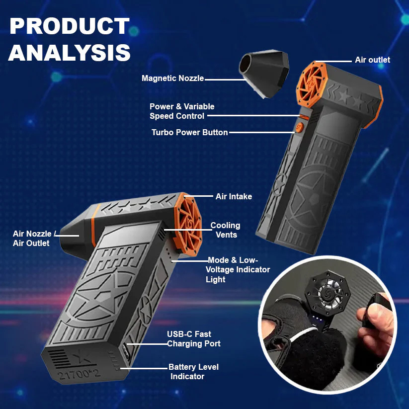 🔥Last Day Sale！80% OFF!🔥2025 Upgrade TAILEDEN 5000W Thermal Snow Blower