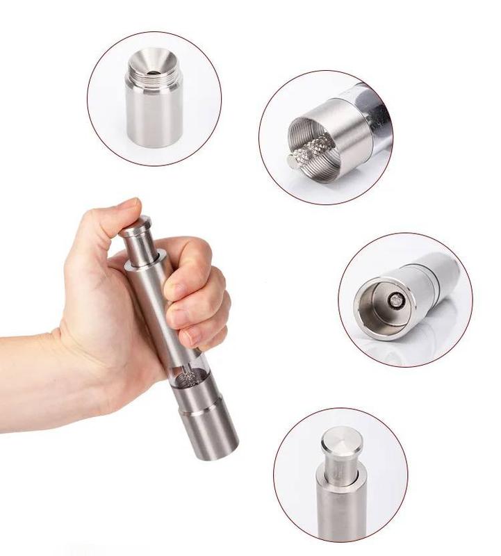 Stainless Steel Salt Grinder and Pepper Mill Set for Pepper Sea Salt and Pepper Grinder Set salt grinder