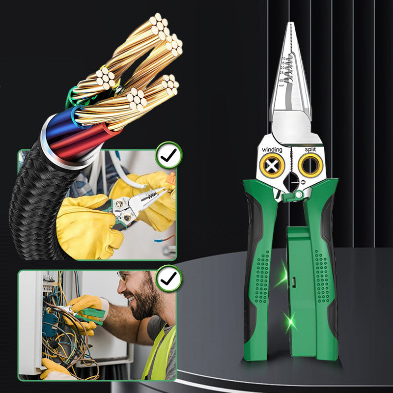 💥LAST DAY HOT SALE: 50% OFF🔥8-in-1 Multi-Functional Wire Stripper Scissors With Electrical Test