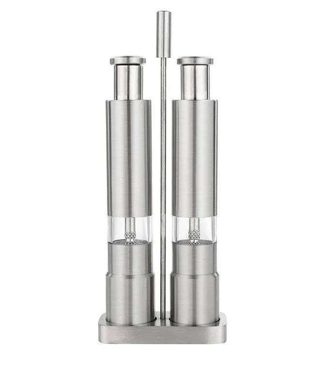 Stainless Steel Salt Grinder and Pepper Mill Set for Pepper Sea Salt and Pepper Grinder Set salt grinder