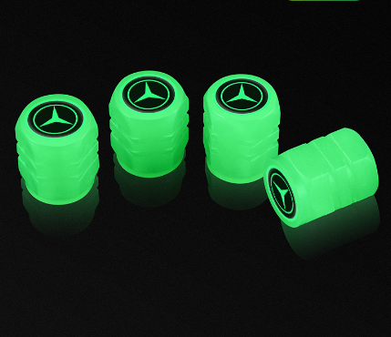 4 PCS Light Up Universal Motorcycle Bike Tire Valve Caps