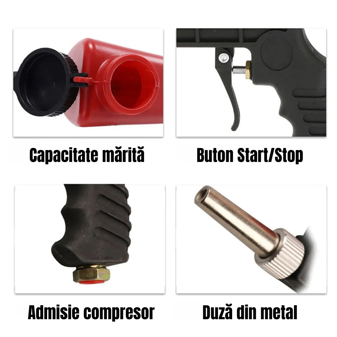 Pistol de sablare cu nisip