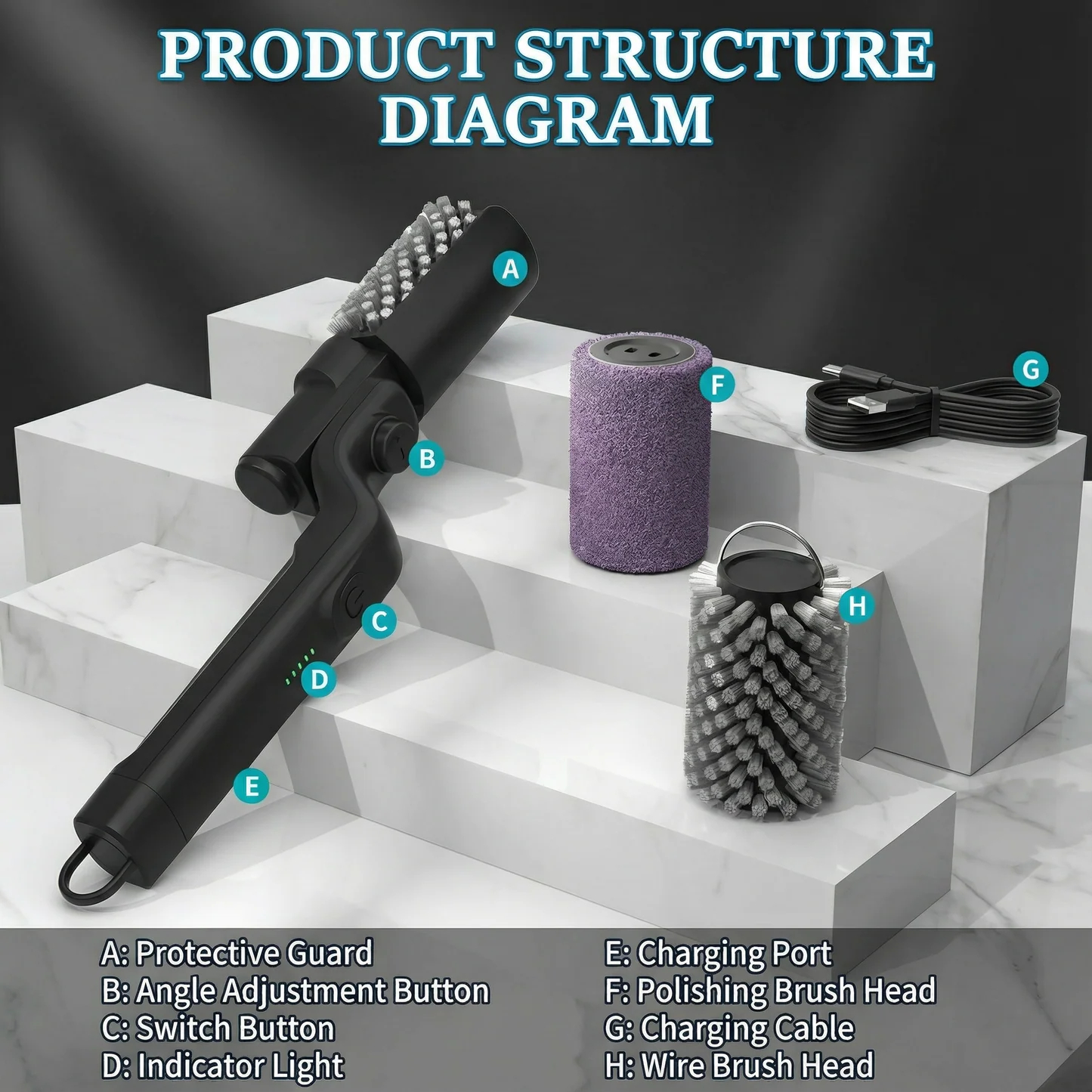 Electric BBQ Grill Brush