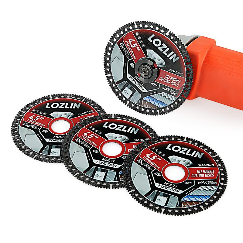 Diamond Tile Cutting Blades - Ultra-Thin Dry Cutting Disc for Ceramic, Marble, Granite - Angle Grinder Blades& Durable for Masonry/Construction Power Tool