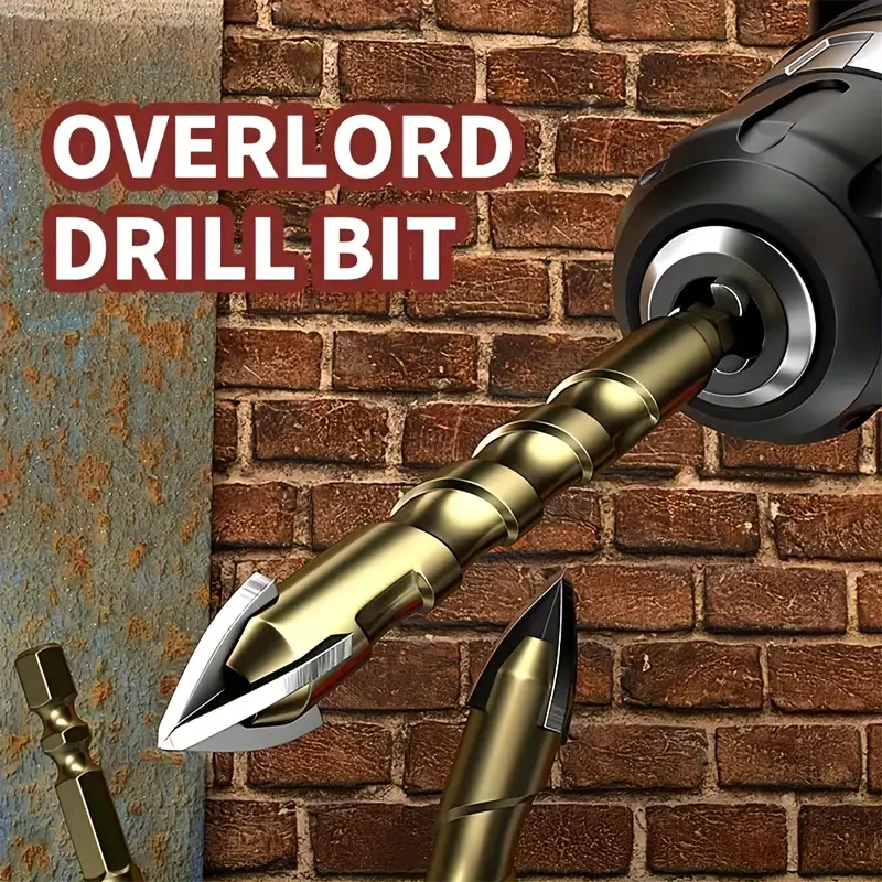 7pcs set multi purpose high hardness tungsten steel alloy four edged cross hexagonal tile punching drill bits ceramic impact drill bits glass concrete tile hole opener woodworking drill bit reaming tool special tool set tool 3 4 5 6 8 10 12 mm details 5