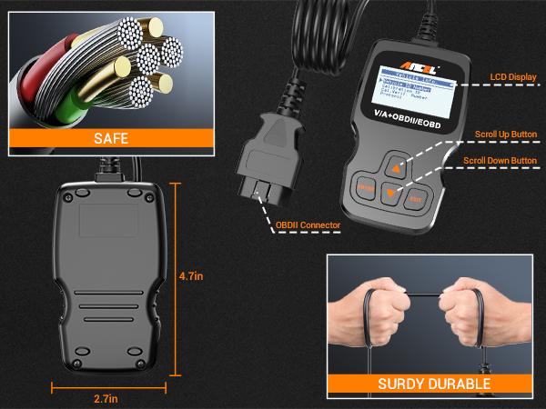 Product Introduction of ANCEL AD310 OBD2 Scanner Car Engine Fault Code Reader,Car Engine Diagnostic Tool car engine code reader (No charging cable needed) 19