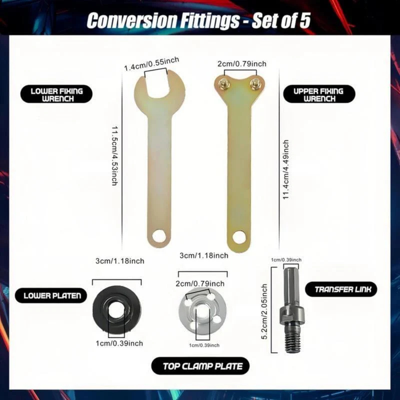 Conversion Angle Grinding Adapter Connecting Rod Kit for Electric Drill
