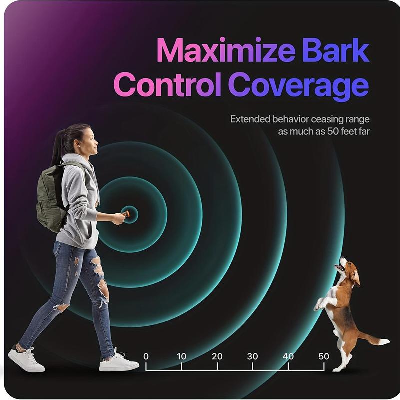 NPS Dog Bark Deterrent Device Stops Bad Behavior - No need yell or swat, Just point to a dog, Hit the button - Long-range ultrasonic anti bark tool