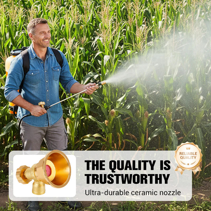 🎯✨ Brass agricultural sprinkler! Wide-angle spraying / direct water jet dual mode, agricultural and gardening universal