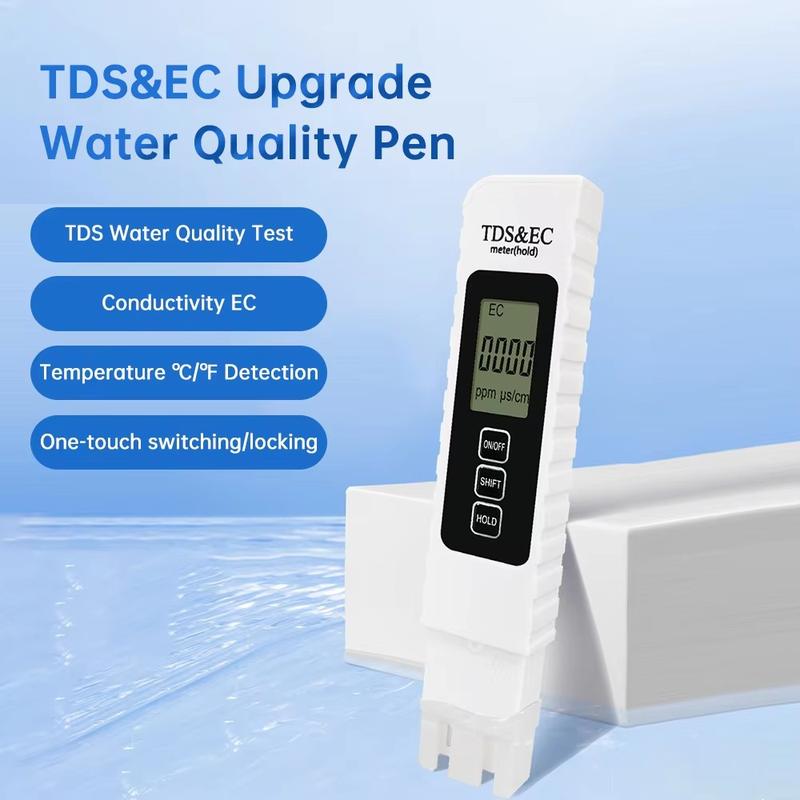 2025 Upgraded 4-in-1 TDS Meter – Digital Water Quality Tester for TDS, EC & Temperature (°C/°F) | 0-9990 ppm Range | Ideal for Drinking Water, RO Systems, Aquariums & Pools