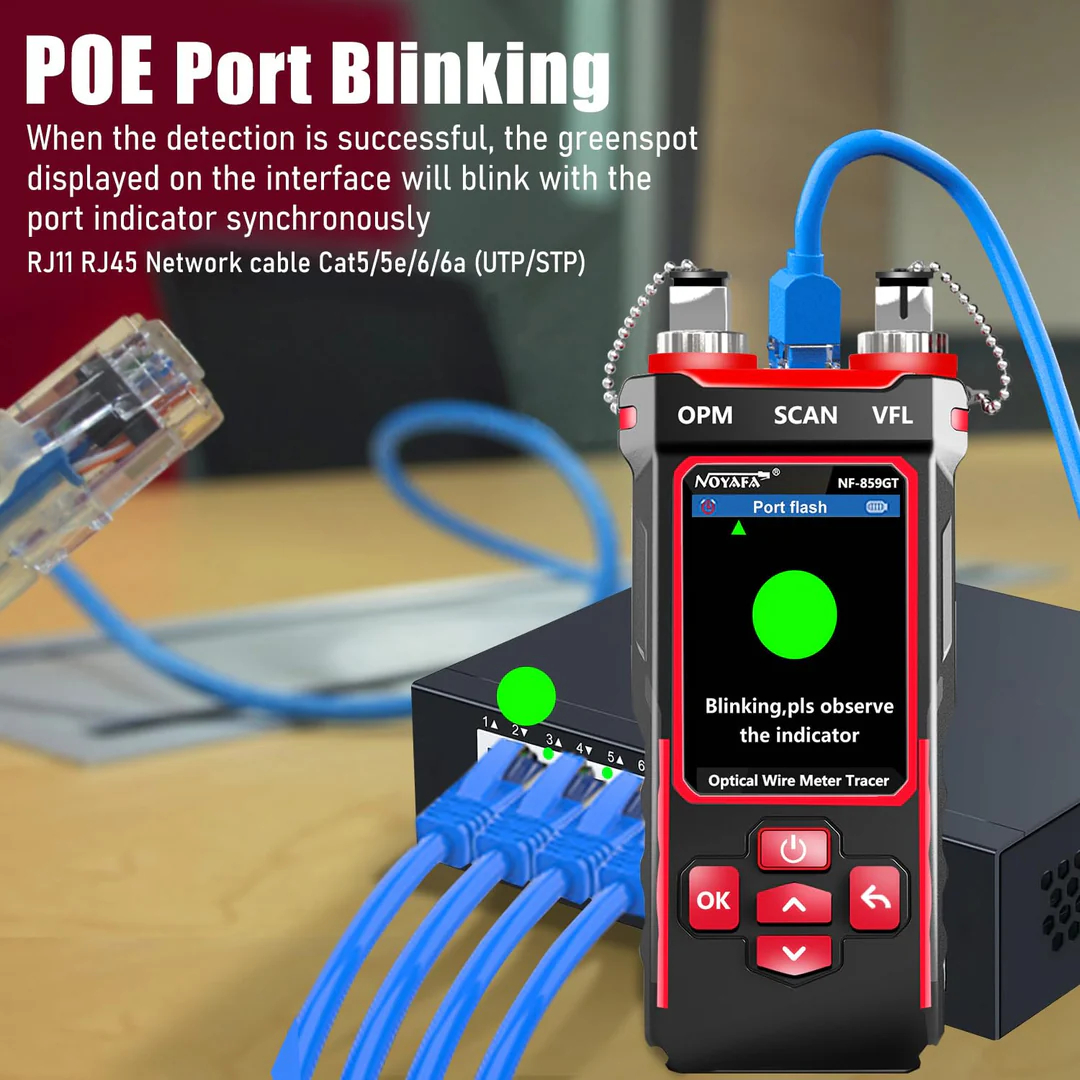 [New Product] Ethernet and fiber multi-line tester with unique receiver and integrated alignment test