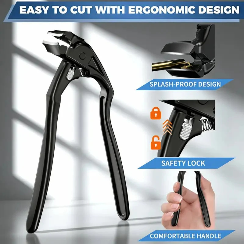 ✂️ Black Curved Nail Clipper – Ergonomic & Easy for Seniors 🖤