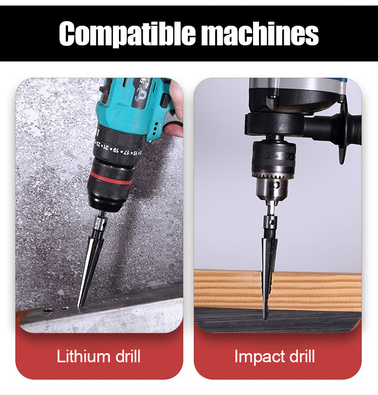 【Buy 1 Get 1 Free】High speed steel alloy cone drill bit for drilling and expanding holes. ✅Suitable for wood, metal, plastic.