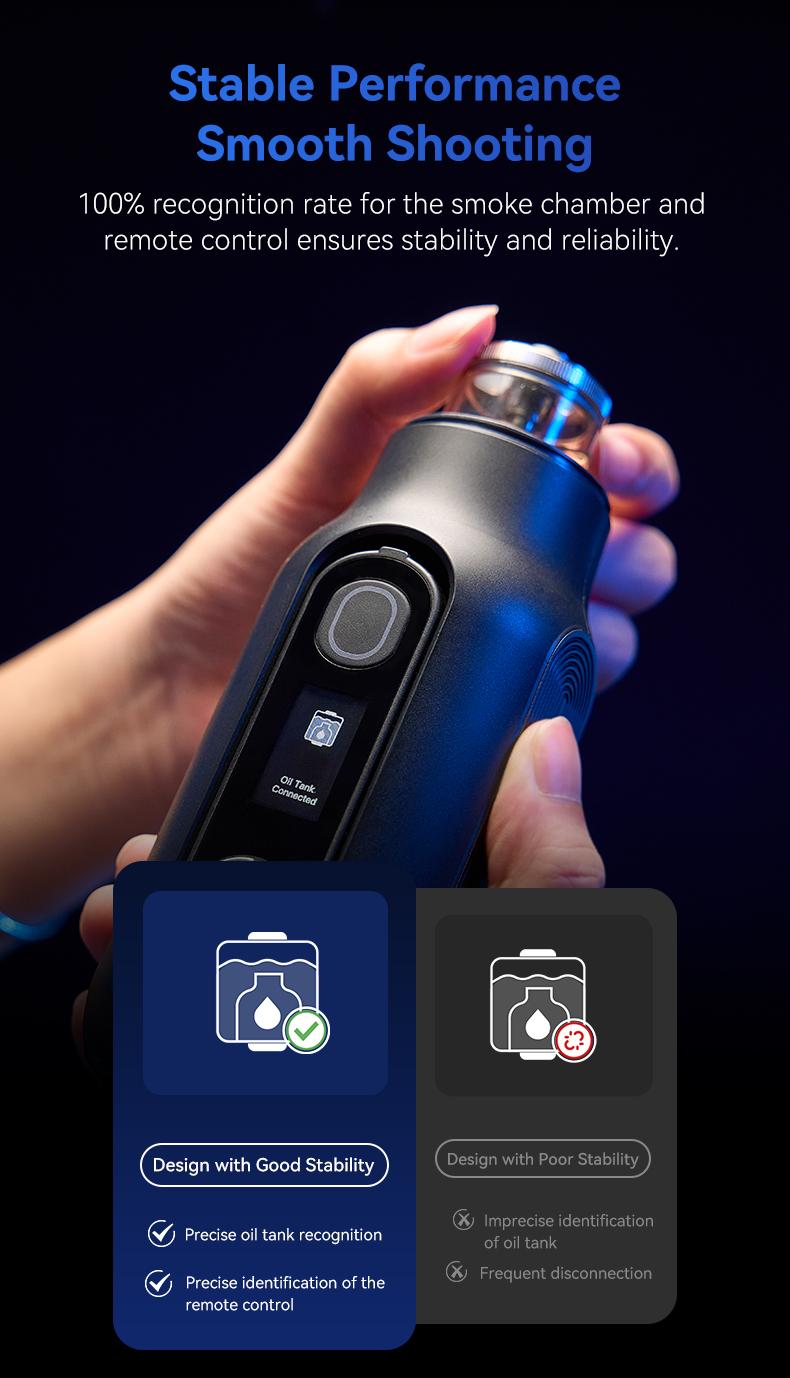 Product Introduction of TELESIN Mini Fog Machine, Portable Handheld Indoor Fog Machine With Removable Remote Control Dry Ice Effect Fog Machine, Professional Photography Fog Machine Shooting Video Microfilm Live Studio Stage Bar Dry Ice Effect Spray Small Studio Props instant 8