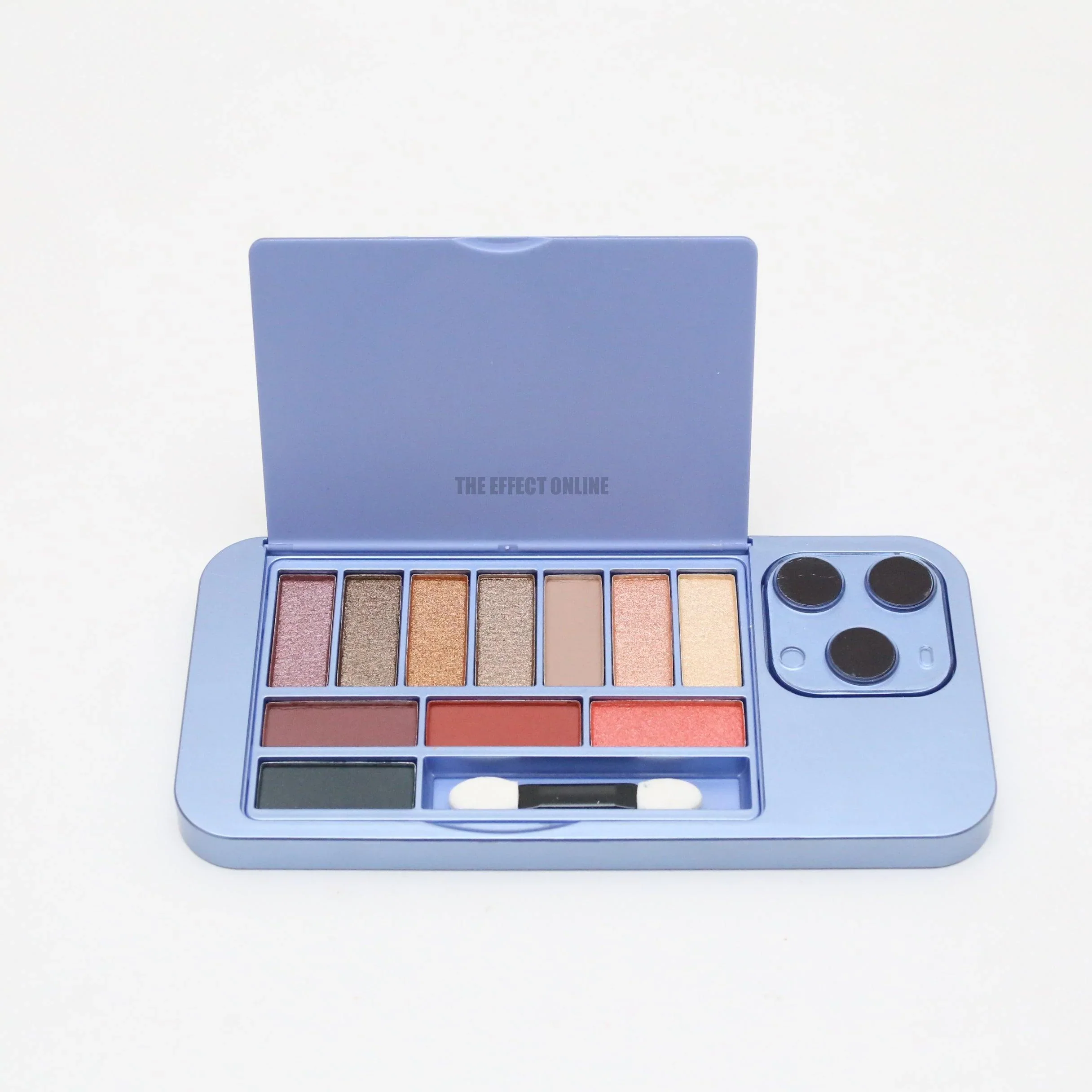 iPhone Makeup Palette, 11 Color Eyeshadow Palette with Mirror Back, Eyeshadow Highlighter Blusher Palette