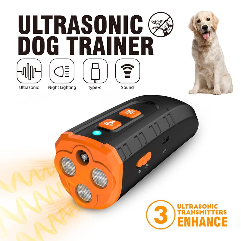 Product Introduction of Multifunctional Dog Repellent, 1 Box Rechargeable LED Lighting Ultrasonic Dog Repellent, Outdoor Strong Light Flashlight for Camping, Hiking, Emergency 5