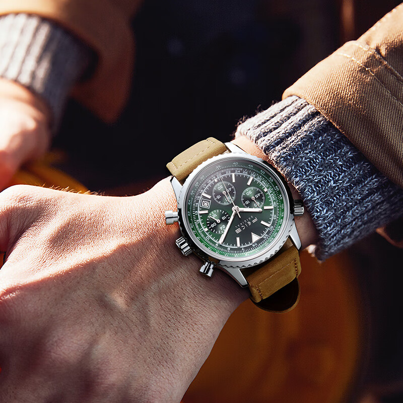 FEICE FK812 Mens Watches Multifunction Chronograph Waterproof Date Analog Quartz Watch