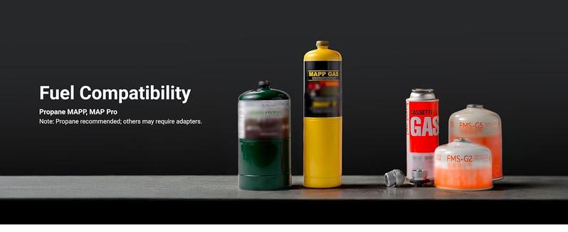 SEESE Powerful Propane Torch(Propane Tank Not Included),With One-Touch Max Fire Button and Safety Lock, Adjustable Blow Torch for Sous Vide Searing Steak, BBQ, Cooking,Grill, Campfire, Fireplace,Charcoal Wood