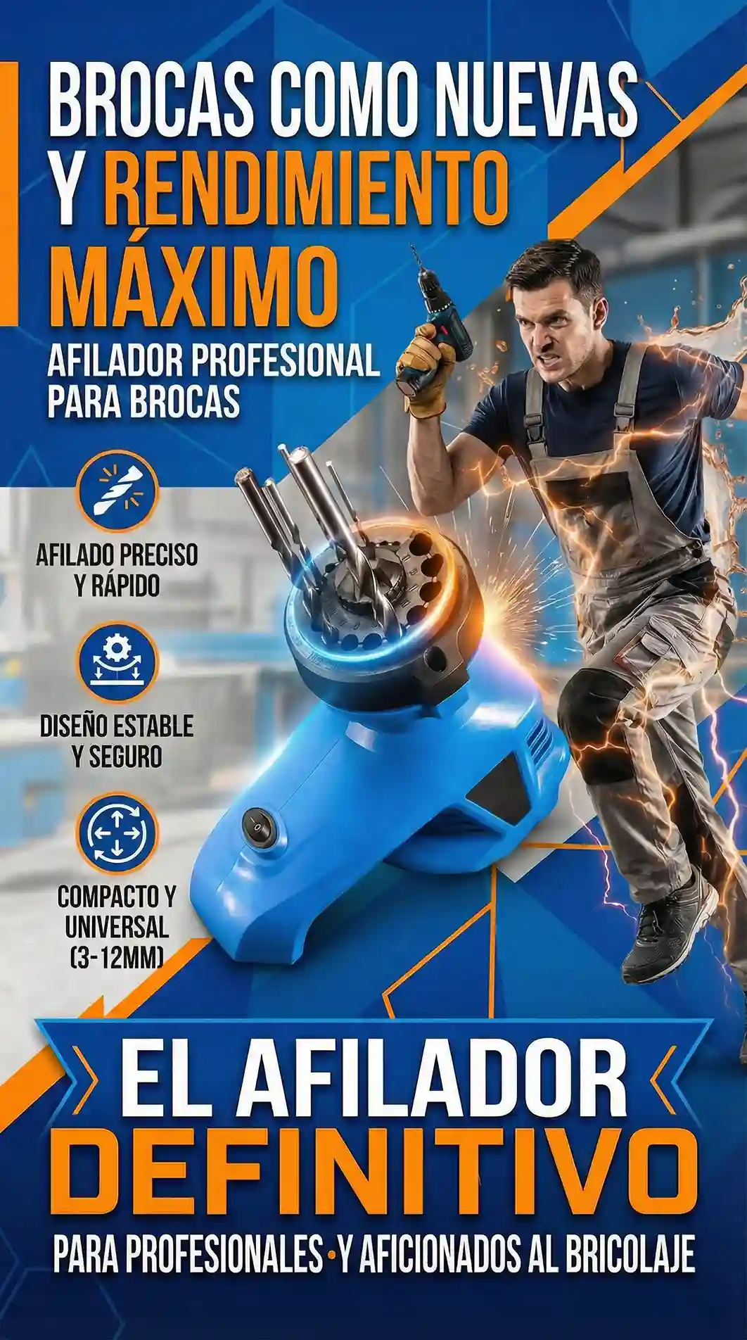 AFILADOR DE BROCAS PRO 360