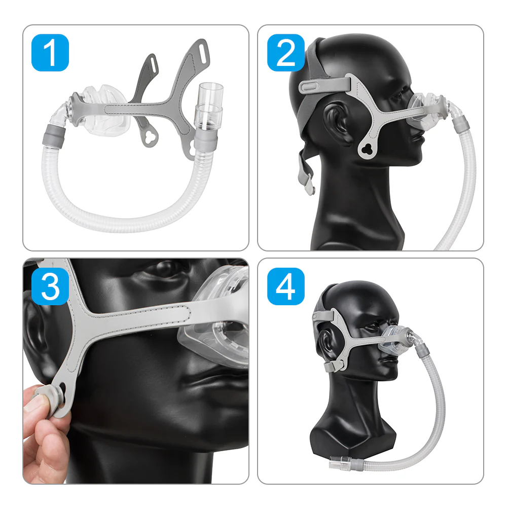  Nasal Mask For Sleep Apnea Anti Snoring Treatment Solution With Free Adjustable Headgear