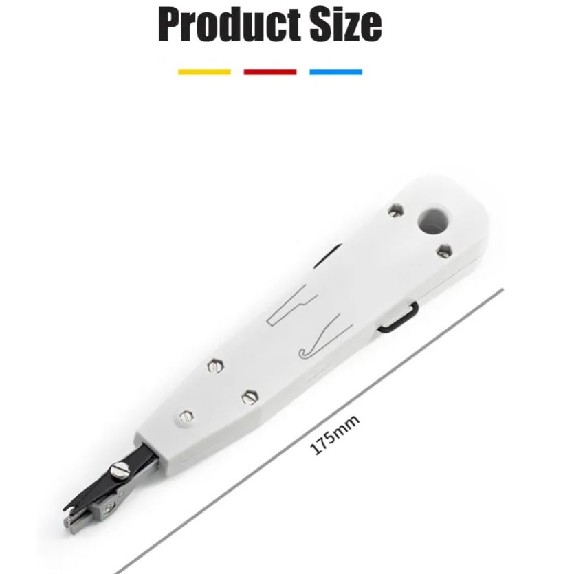 Punch Down Tool Versatile Network Wire Impact Punch-Down Tool Ergonomic Design for Cutting