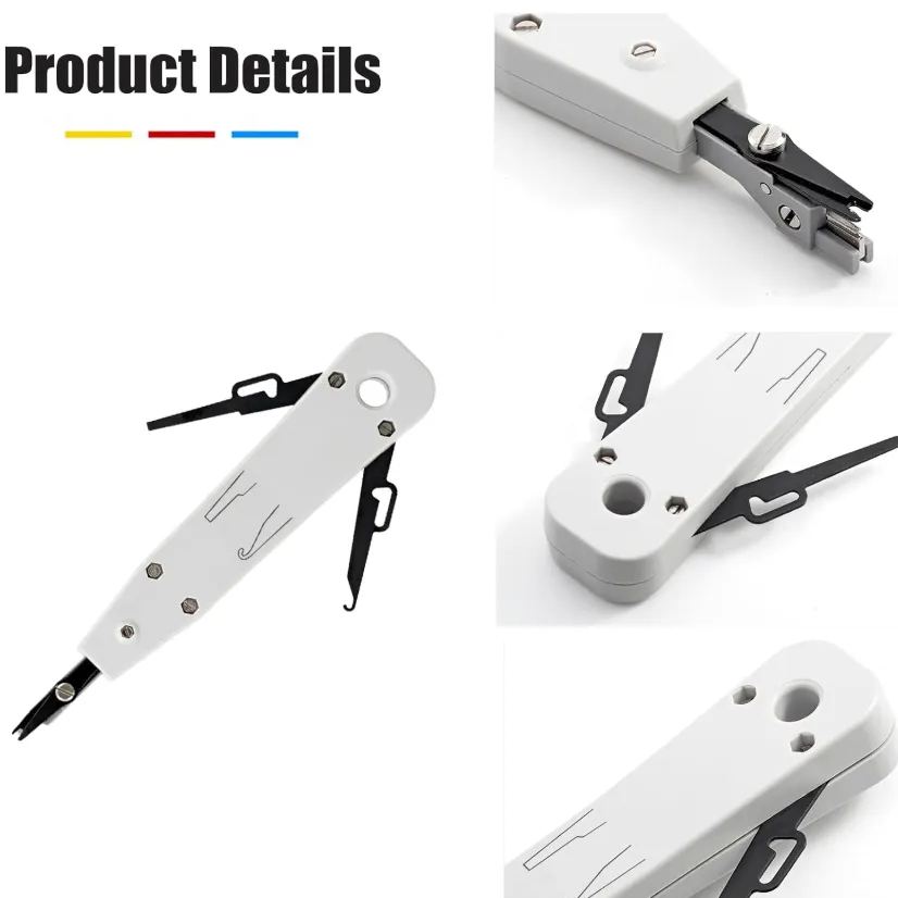 Punch Down Tool Versatile Network Wire Impact Punch-Down Tool Ergonomic Design for Cutting