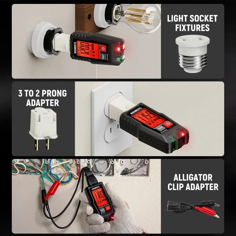 AC Circuit Breaker Finder Tool with Alarm LCD Display