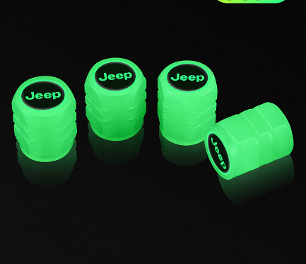 4 PCS Light Up Universal Motorcycle Bike Tire Valve Caps