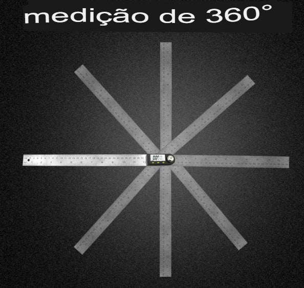 Angle ruler with digital display