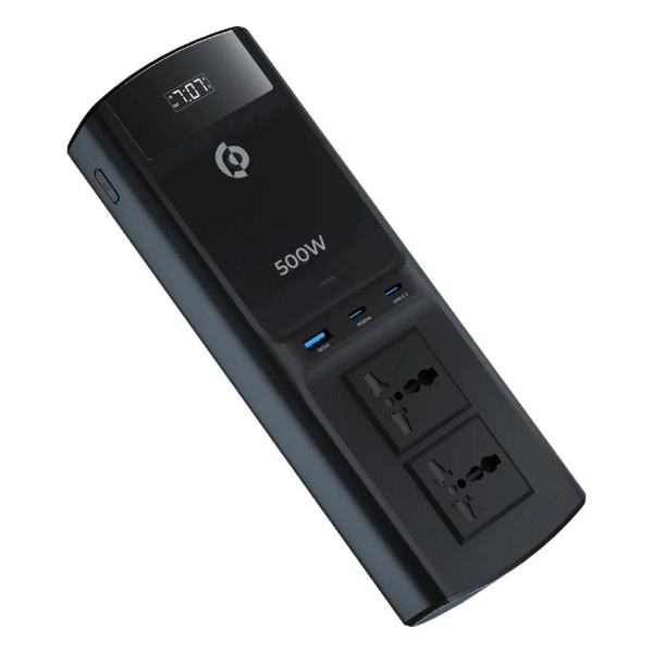 500W Practical Multi-Port Car Inverter with Dual USB-C Output, Useful for Indoor and Outdoor