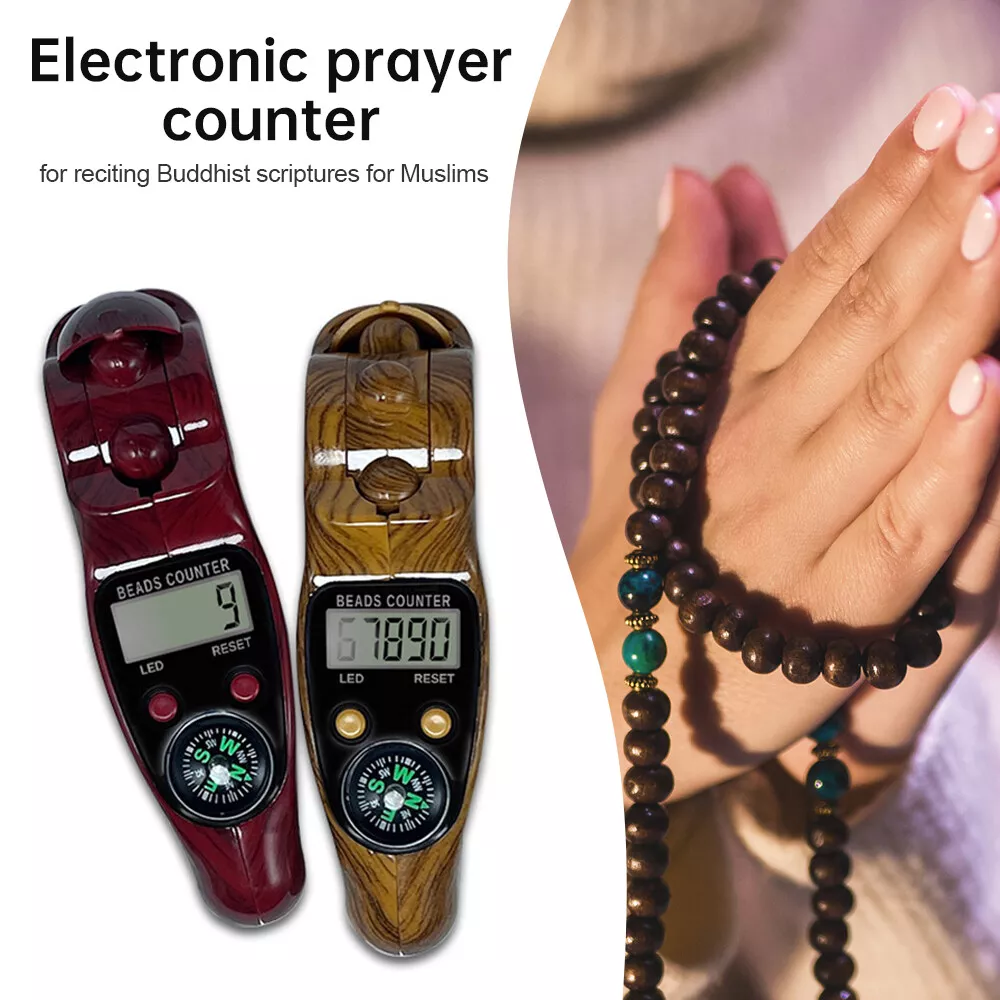 Digital counter Rosary beads Mantra Rosary beads Counter with compass
