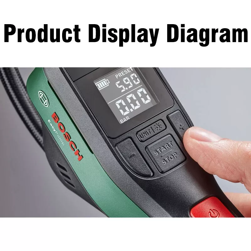 Portable Air Compressor, Convenient&Practical Air Compressor, Useful for Inflating Tyres, balls, and smaller water sports equipment