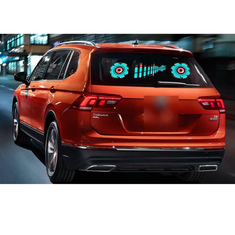 Car Sound Music LED Flash Light Dynamic Rhythm Style Sensor Lamp Trim Universal