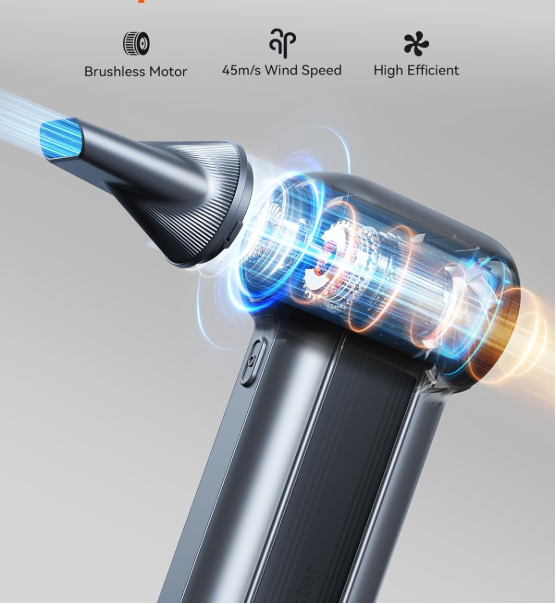Electric Air Duster-150000RPM Super Power Cordless Air Duster, Rechargeable Brushless Motor Durable Blower, Adjustable Dust Blower for Computer, Keyboard, Outdoor, House and Car