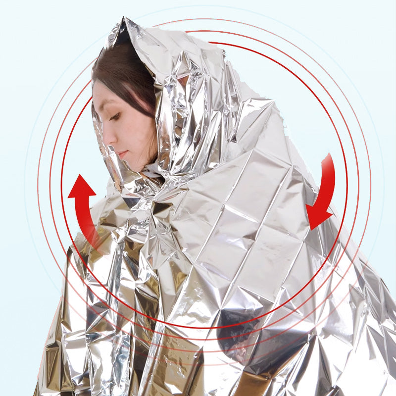 [Special Gift] Silver Double-Sided Waterproof Portable Outdoor Emergency Blanket