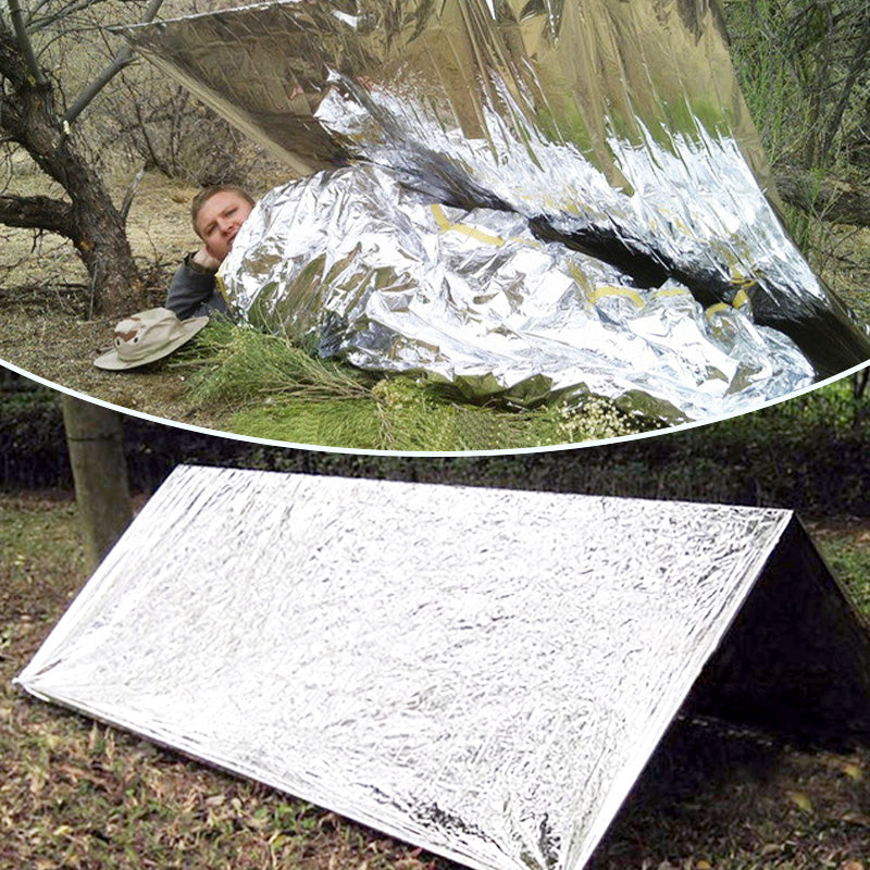 [Special Gift] Silver Double-Sided Waterproof Portable Outdoor Emergency Blanket