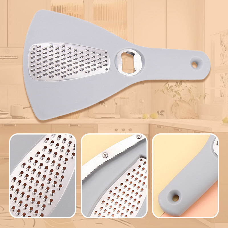 Can opener, bottle opener, vegetable grater 3 in 1