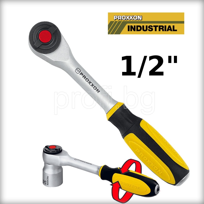 For tricky work, where space is tight. With extremely slim ratchet head 