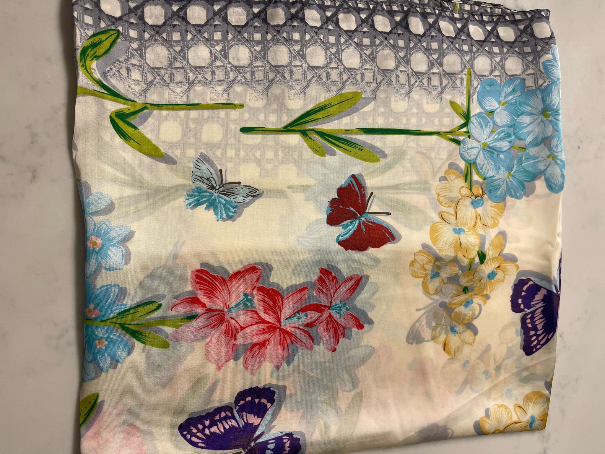 Madam Butterfly Silk Blend Scarf