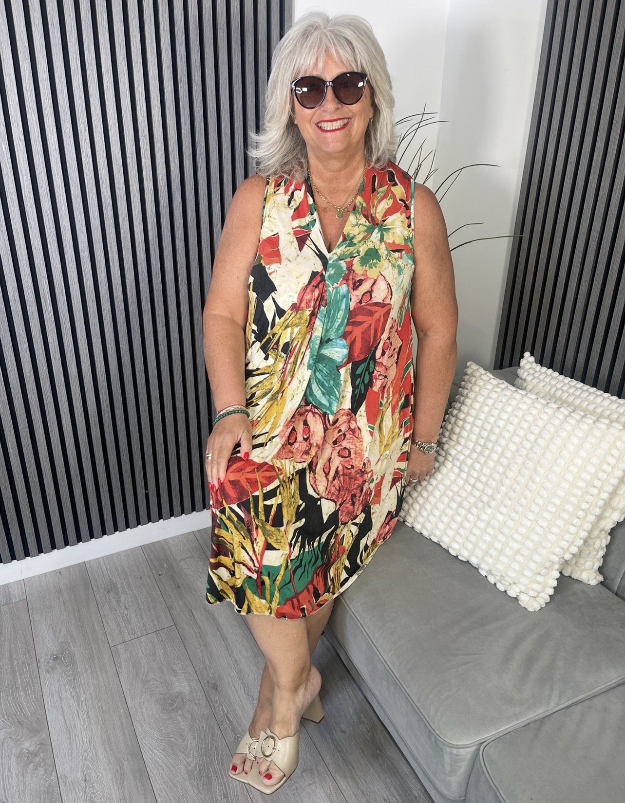 Namibia V-neck Dress