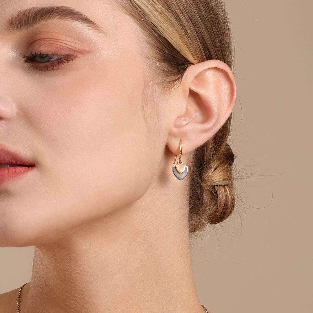 Vibes Tiff Double Heart Earrings